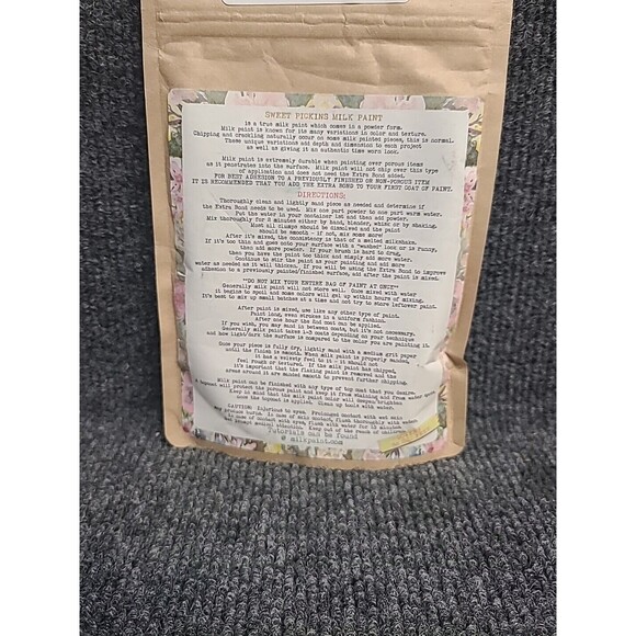 NEW Sweet Pickins Milk Paint  6 Oz ( Makes 1 Pint) Mercantile Grey - Picture 3 of 3